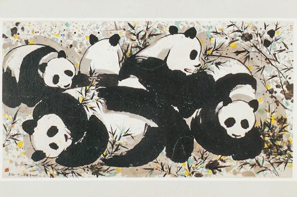 中鴻信吳冠中（1919-2010）?熊貓