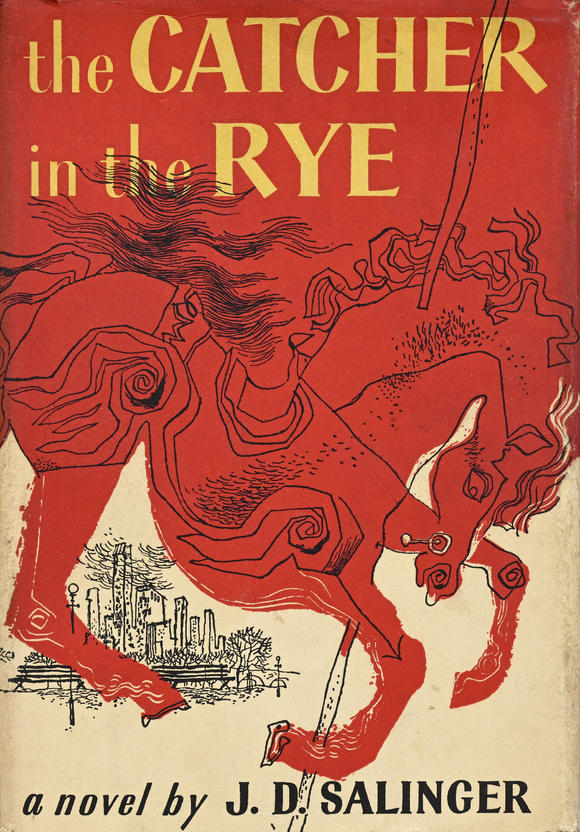 Piguet - H?tel des VentesSALINGER (J.D.). The Catcher in the Rye. Boston, Little, Brown and Company, 1951. In-8°SALINGER (J.D.). The Catcher in the Rye. Boston, Little, Brown and Company, 1951. Original black cloth,  pictorial dust jacket with design 