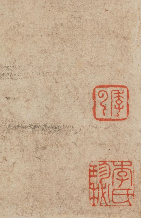 中鴻信王鑒（1598-1677）?草堂深秀圖軸