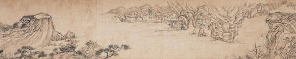 中鴻信石濤（1642-1718）[明末清初]?閩游贈(zèng)別山水卷