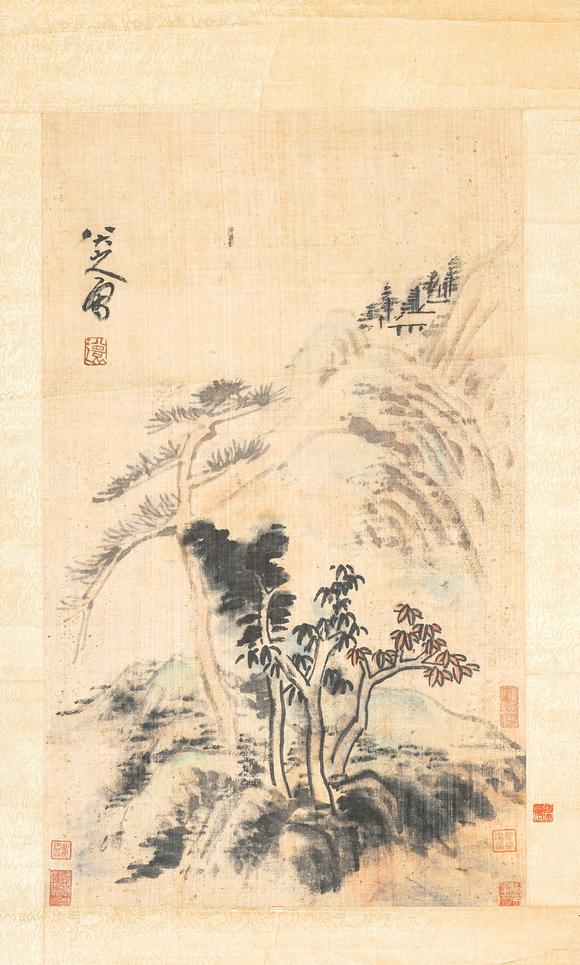 中鴻信八大山人（1626-1705）[明末清初]?四君子圖