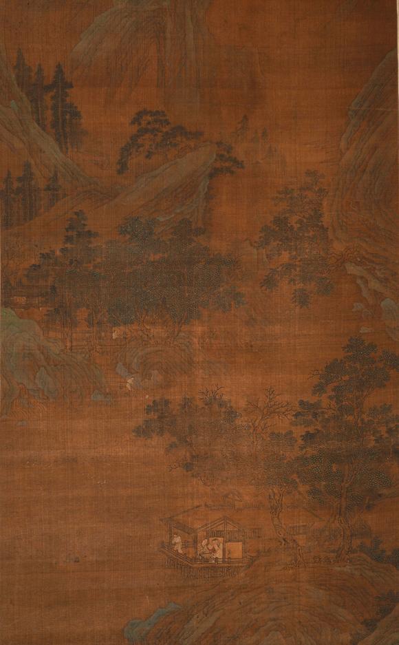 中鴻信佚名?山亭奕棋圖