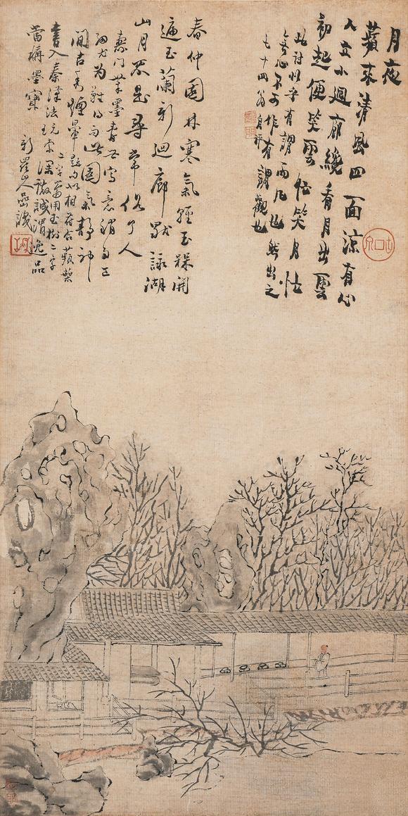 中鴻信金農(nóng)（1687-1763）?月夜