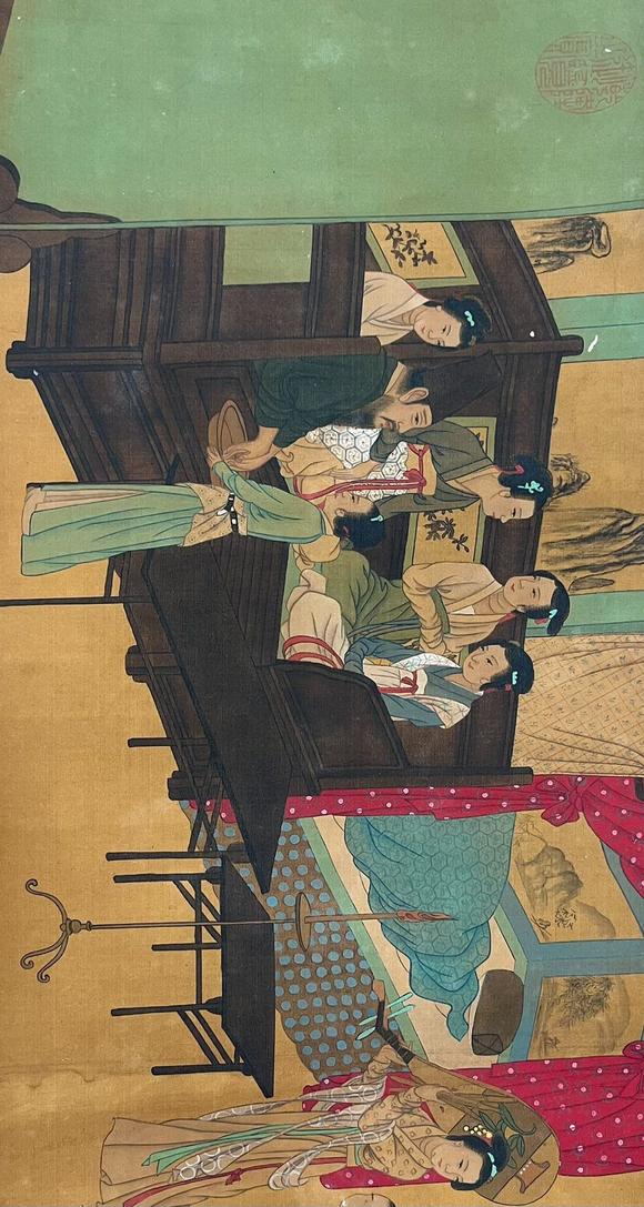 日本松町古美仇英 韓熙載夜宴圖卷