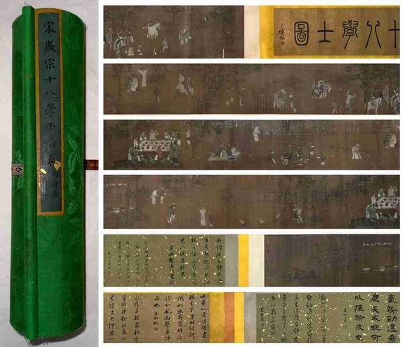 日本松町古美宋徽宗 十八學(xué)士圖