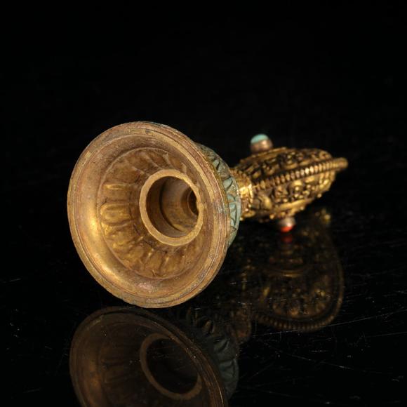 藝是拍賣清·藏傳佛教銅鎏金八吉祥紋供器