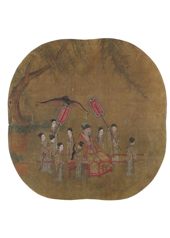 東京銀座（古美術(shù)宋磁）佚名  抬轎出行圖