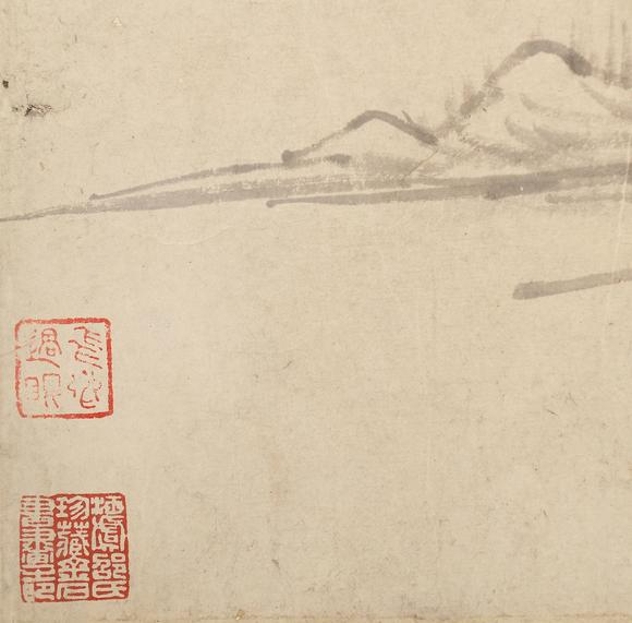 東京銀座（古美術宋磁）八大山人  山水手卷