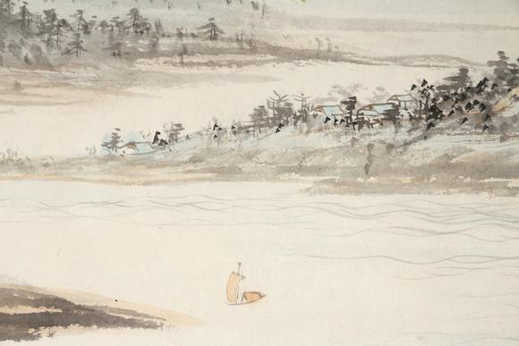 東京銀座（古美術(shù)宋磁）張大千  山水