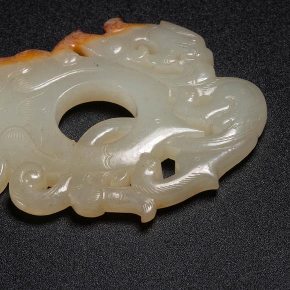 （和正堂株式會社）吉祥美術(shù)明 白玉螭龍玉佩
