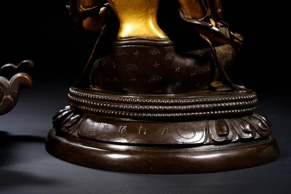 日本東競(jìng)株式會(huì)社大清乾隆年敬造 六品佛 普賢菩薩 紫竹林救度佛母 日天