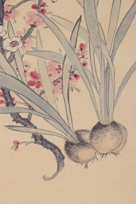 東京新日本乾隆帝（1711-1799）　清供圖　紙本立軸