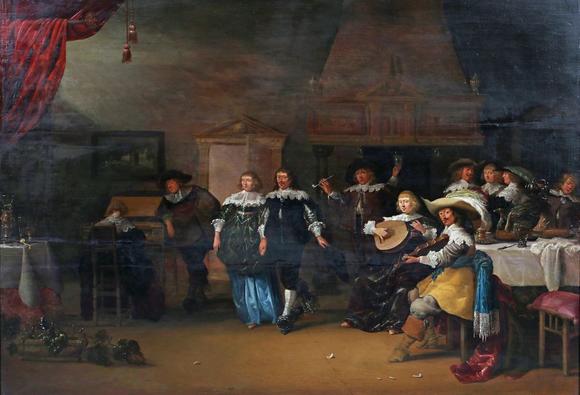 TooveysCircle of Francois Verwilt - ‘A Musical Party’: elegant figures in