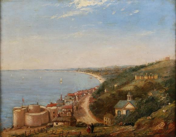 TooveysW.R. Toldervy (19th century) - Sandgate near Folkestone, Kent, oil o