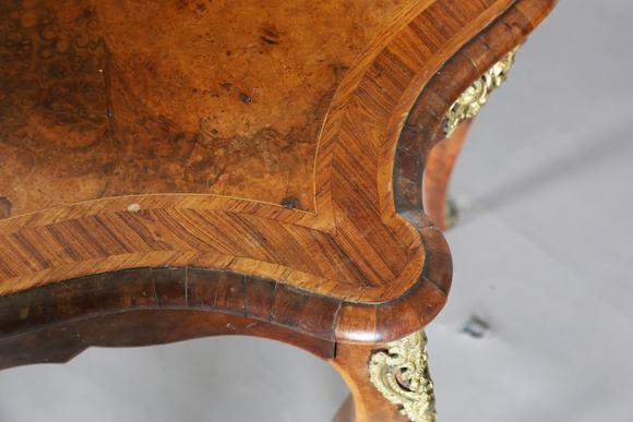 TooveysA? mid/late 19th century burr walnut and gilt metal mounted dressin
