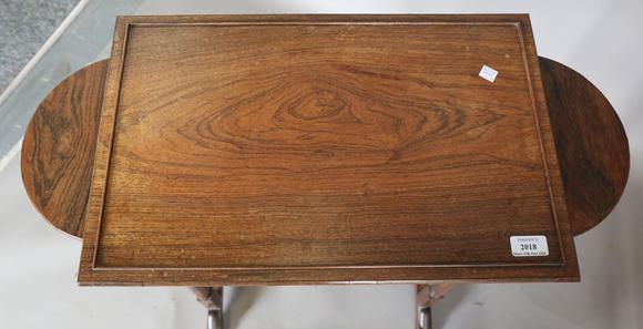 TooveysAn unusual mid-Victorian rosewood quartetto nest of occasional table