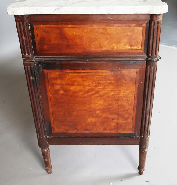 TooveysA late 18th century French Louis XVI period satinwood three-drawer c