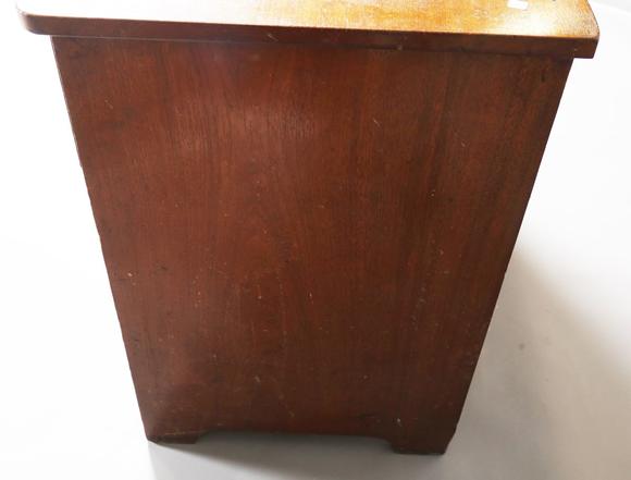 TooveysA 19th century walnut chest of drawers, height 80cm, width 100cm, de