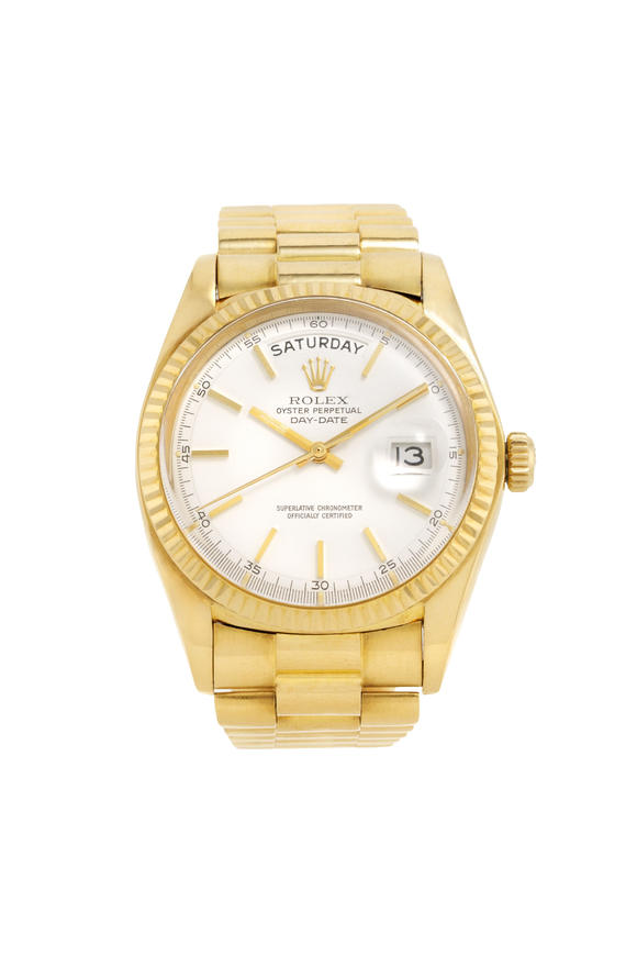 Piguet - H?tel des VentesRolex, Day-Date, réf. 1803, montre-bracelet en or 750, circa 1975