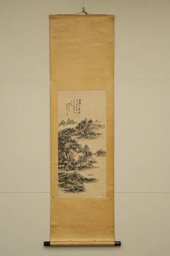 京都祇園會(huì)拍賣黃賓虹 山水人物圖 紙本掛軸