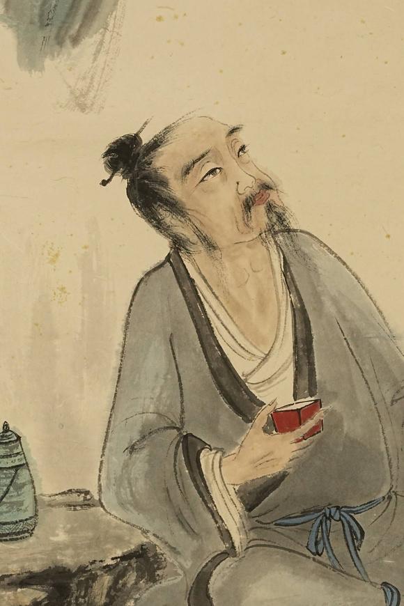 京都祇園會拍賣傅抱石 人物圖 紙本掛軸