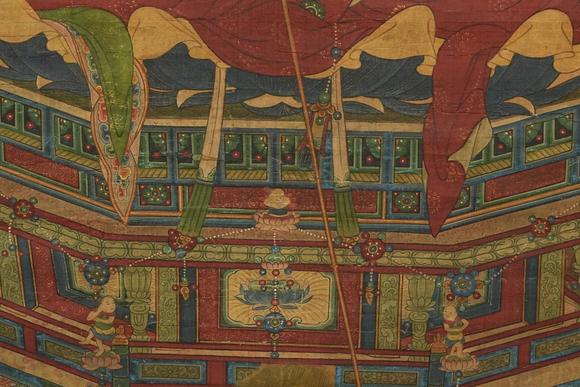 京都祇園會拍賣寶寧寺地藏王 水陸畫 絹本掛軸