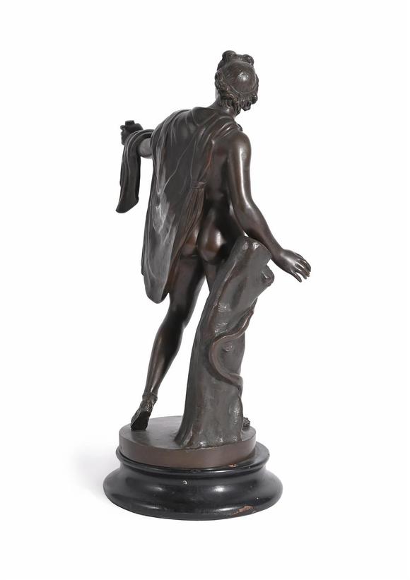 DreweattsAFTER THE ANTIQUE, A FRENCH BRONZE FIGURE OF THE APOLLO BELVEDERE, LATE 19TH OR EARLY 20TH CENTURY