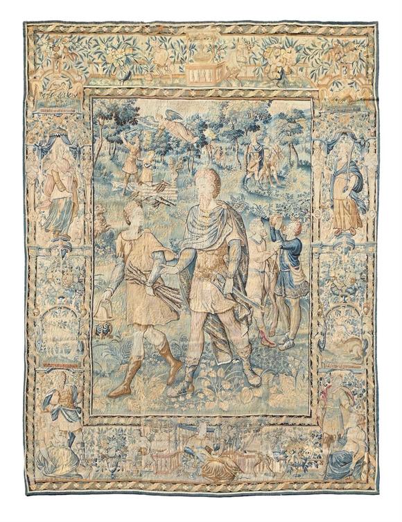 DreweattsA FLEMISH BIBLICAL TAPESTRY 'THE SACRIFICE OF ISAAC', BRUSSELS, MID 17TH CENTURY
