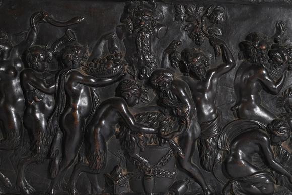 DreweattsAFTER CLAUDE CLODION, A BRONZE RELIEF PLAQUE OF DANCING SATYRS, LATE 19TH CENTURY