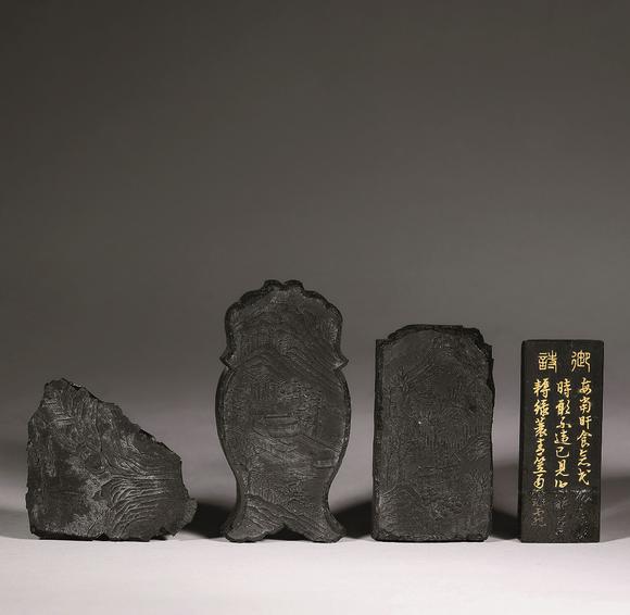 上海工美清 御制詩墨等四錠