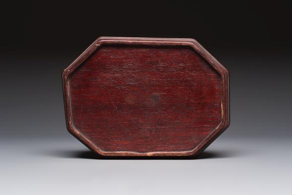 Rob Michiels AuctionsA fine Chinese blue and white Milefo Buddha on a wooden stand, Wei Hongtai Zao 魏洪泰造 mark, Republic