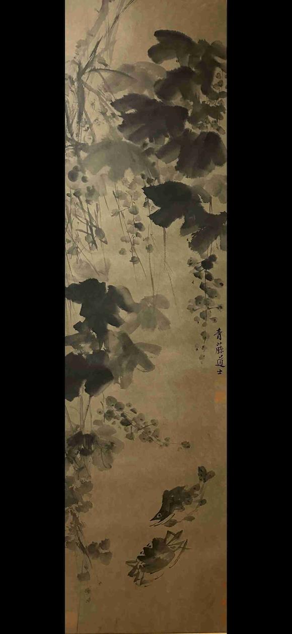 日本松町古美徐渭 花卉十二條屏