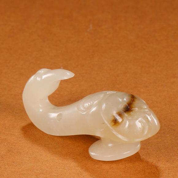 東京銀座（古美術(shù)宋磁）清 白玉鶴首帶鉤