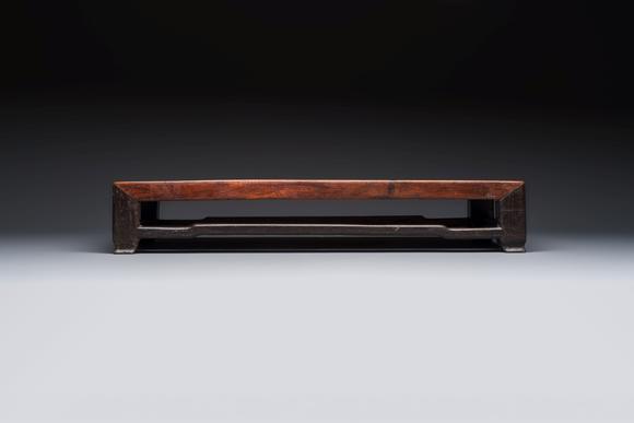 Rob Michiels AuctionsA Chinese rectangular hongmu stand, 19th C.