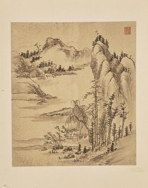 東京中央高鳳翰（1683-1749） 山水冊(cè)頁(yè)十幀