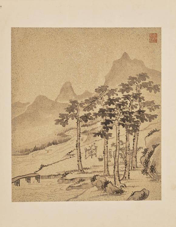 東京中央高鳳翰（1683-1749） 山水冊(cè)頁(yè)十幀