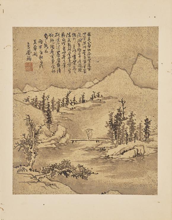 東京中央高鳳翰（1683-1749） 山水冊(cè)頁(yè)十幀