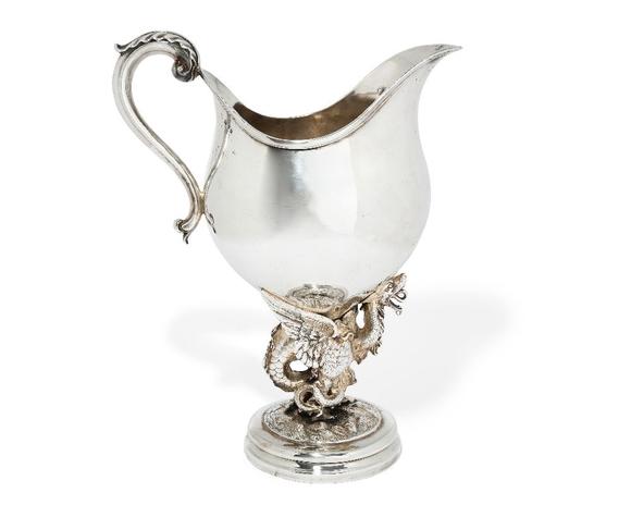 RoseberysA large Victorian silver ewer.?

Elkington & Co.,?

Birmingham