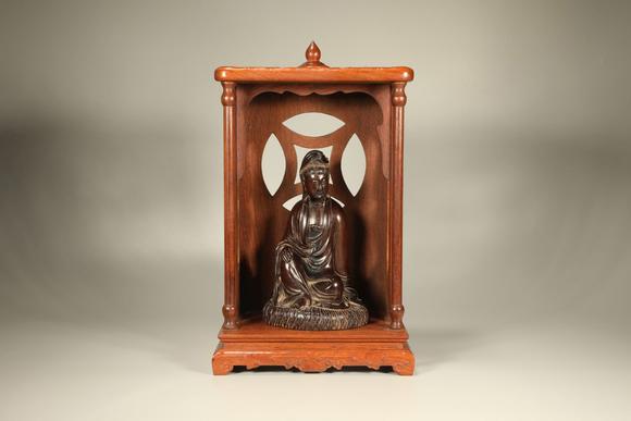 北京國經(jīng)湛然清 黃花梨佛龕紫檀觀音