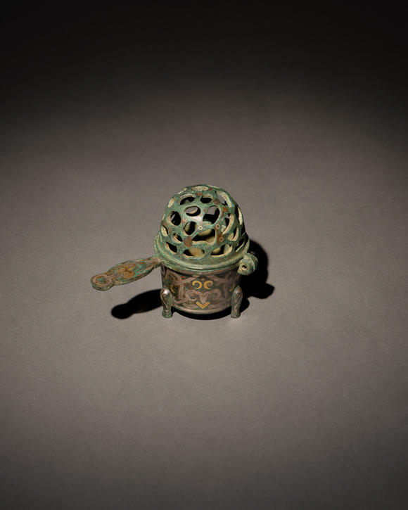 允臧齋戰(zhàn)國(guó)  銅錯(cuò)金銀小行爐