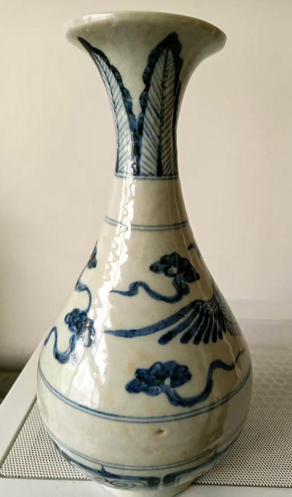 山東瑞蚨興拍賣青花玉壺春瓶 高約21cm 