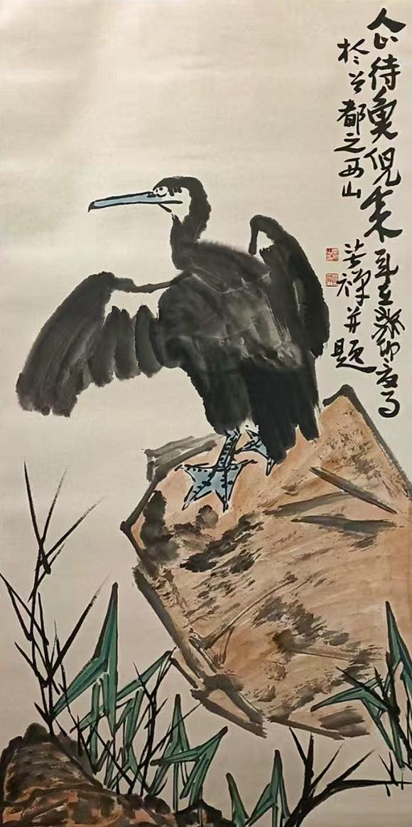 山東瑞蚨興拍賣花鳥 135-65 紙本立軸