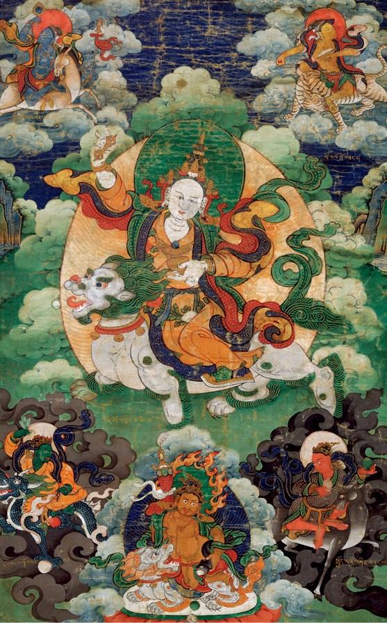 中古陶17～18世紀 祥壽佛母唐卡