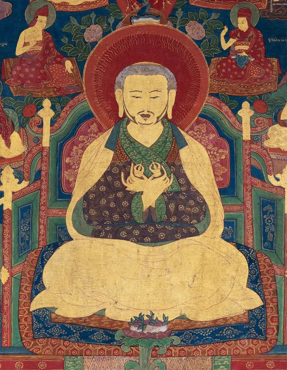 中古陶16世紀(jì) 扎巴堅贊唐卡