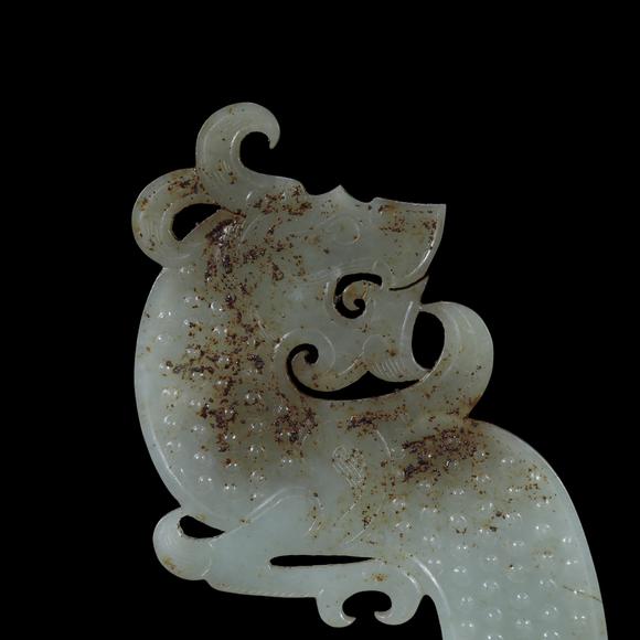 春和美術(shù)漢代   白玉龍紋佩一對