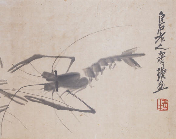 春和美術(shù)齊白石  蝦