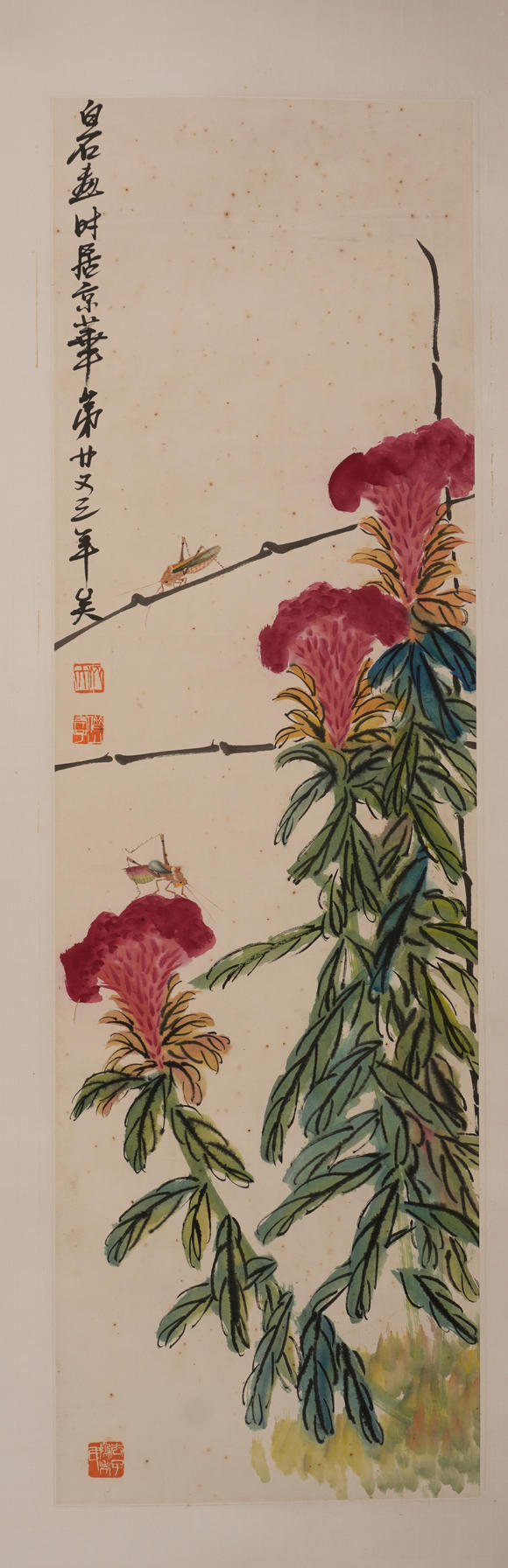 華岳國際齊白石  雞冠花