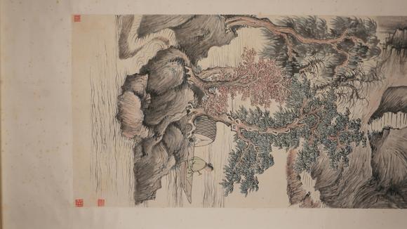 華岳國際吳歷  仿唐寅筆意