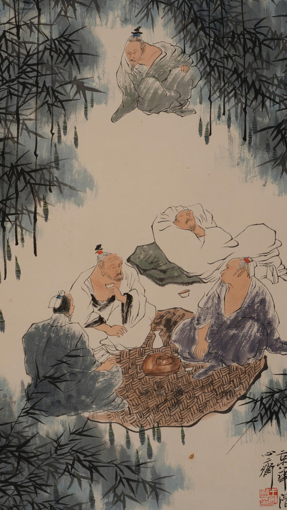 華岳國際王明明  七賢圖