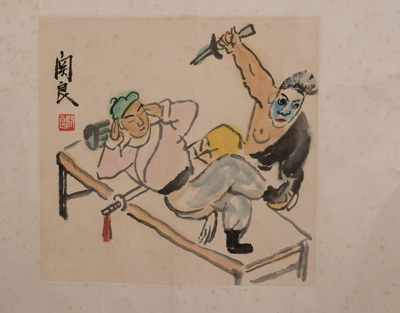 華岳國際關(guān)良  戲曲人物二幀